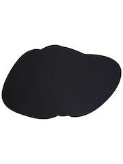 Maison by Premier Black Catlins Pebble 4 Pack Leather Placemats - Image 2 of 4