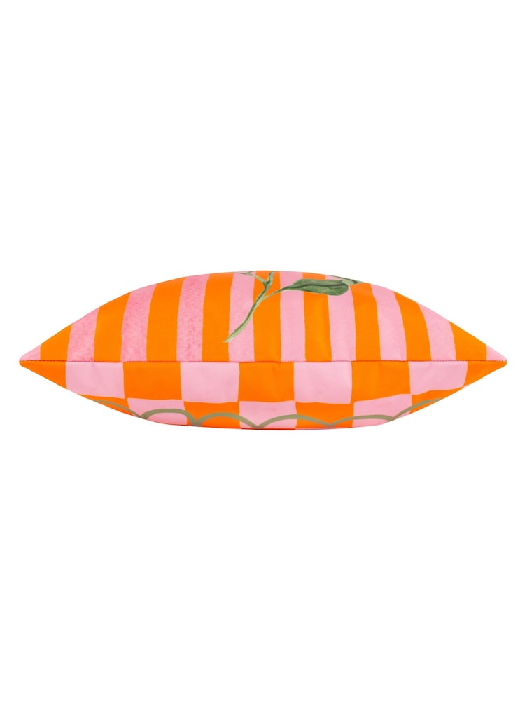 Furn Orange Abstract Outdoor Cushion - Image 3 of 4