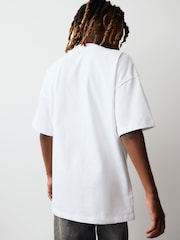 White Disco Smile Relaxed Fit 100% Cotton Short Sleeve Graphic T-Shirt (3-16yrs) - Image 3 of 8