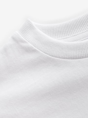 White Disco Smile Relaxed Fit 100% Cotton Short Sleeve Graphic T-Shirt (3-16yrs) - Image 8 of 8