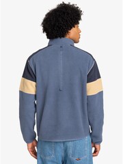 Quiksilver Blue Clean Coast Borg Quarter Zip Fleece Jacket - Image 2 of 7