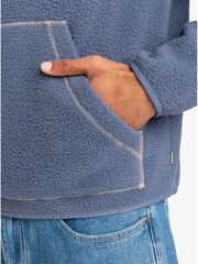 Quiksilver Blue Clean Coast Borg Quarter Zip Fleece Jacket - Image 7 of 7