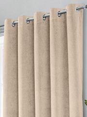 Enhanced Living Cream Thermal Blackout Hampton Readymade Curtains - Image 3 of 4