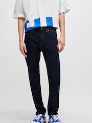 HUGO Blue Dark Wash Slim Fit Stretch Denim Jeans - Image 1 of 5
