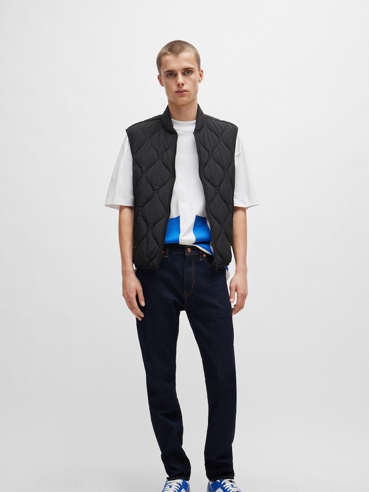 HUGO Blue Dark Wash Slim Fit Stretch Denim Jeans - Image 2 of 5 HUGO Blue Dark Wash Slim Fit Stretch Denim Jeans - Image 2 of 5