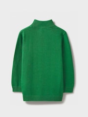 Crew Clothing Green 100% Cotton Half Zip Jumper - Image 2 of 4