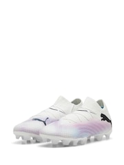 Puma White Kids Future 7 Pro Fg/Ag Unisex Football Boots - Image 3 of 6