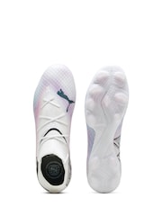 Puma White Kids Future 7 Pro Fg/Ag Unisex Football Boots - Image 4 of 6
