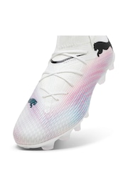 Puma White Kids Future 7 Pro Fg/Ag Unisex Football Boots - Image 5 of 6