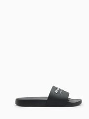 AllSaints Black Underground Sliders - Image 1 of 5