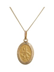 Beaverbrooks 9ct Yellow Gold Saint Christopher Pendant - Image 1 of 3
