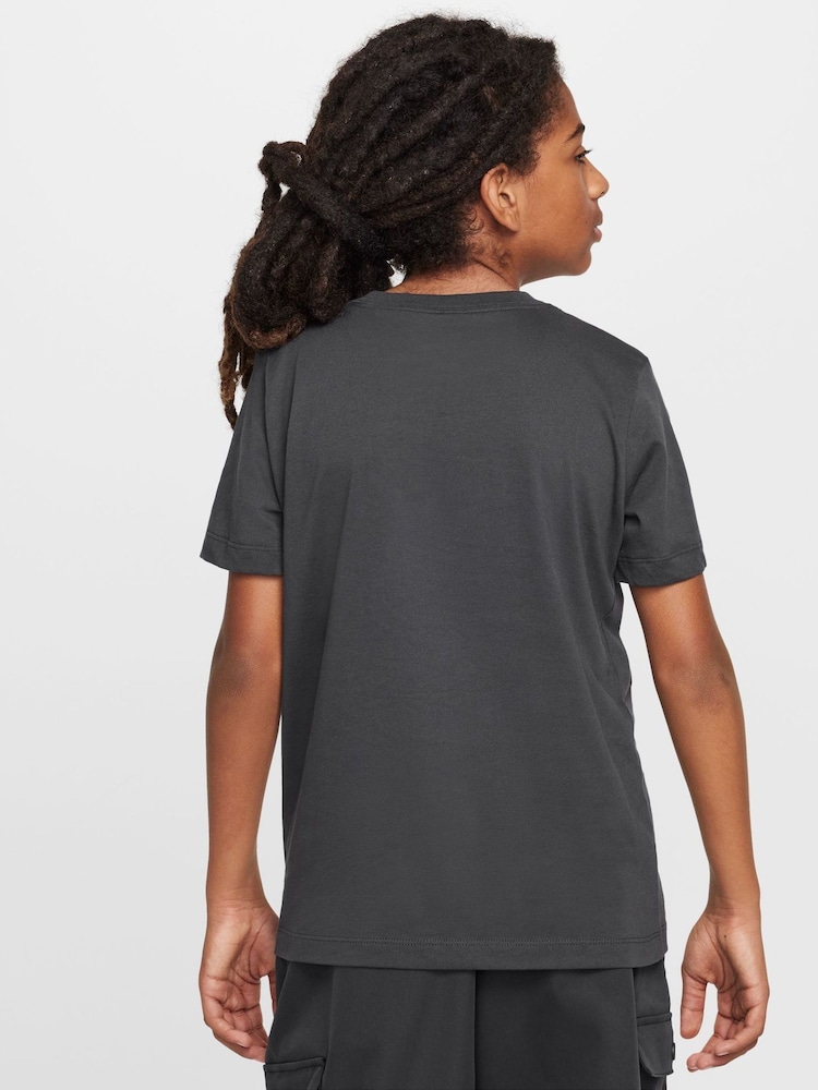 Nike Grey Liverpool FC Swoosh Graphic T-Shirt - Image 2 of 5