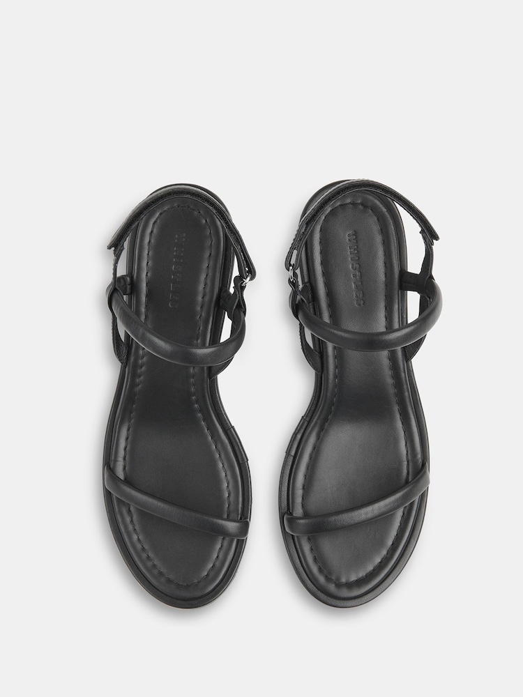 Whistles Black Enslee Heeled Sandals - Image 2 of 4