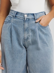Simply Be Leichte Wide-Leg-Jeans mit Falten - Bild 4 von 4
