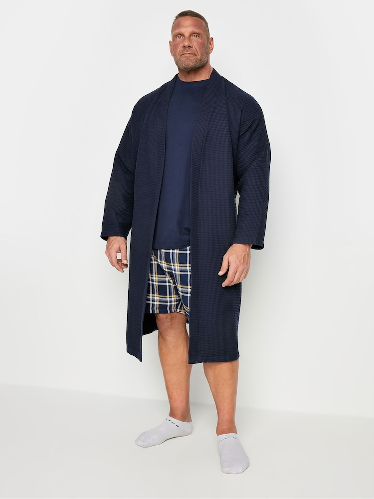BadRhino Big & Tall 100% Cotton Waffle Dressing Gown - Bild 2 von 4 BadRhino Big & Tall 100% Cotton Waffle Dressing Gown - Bild 2 von 4