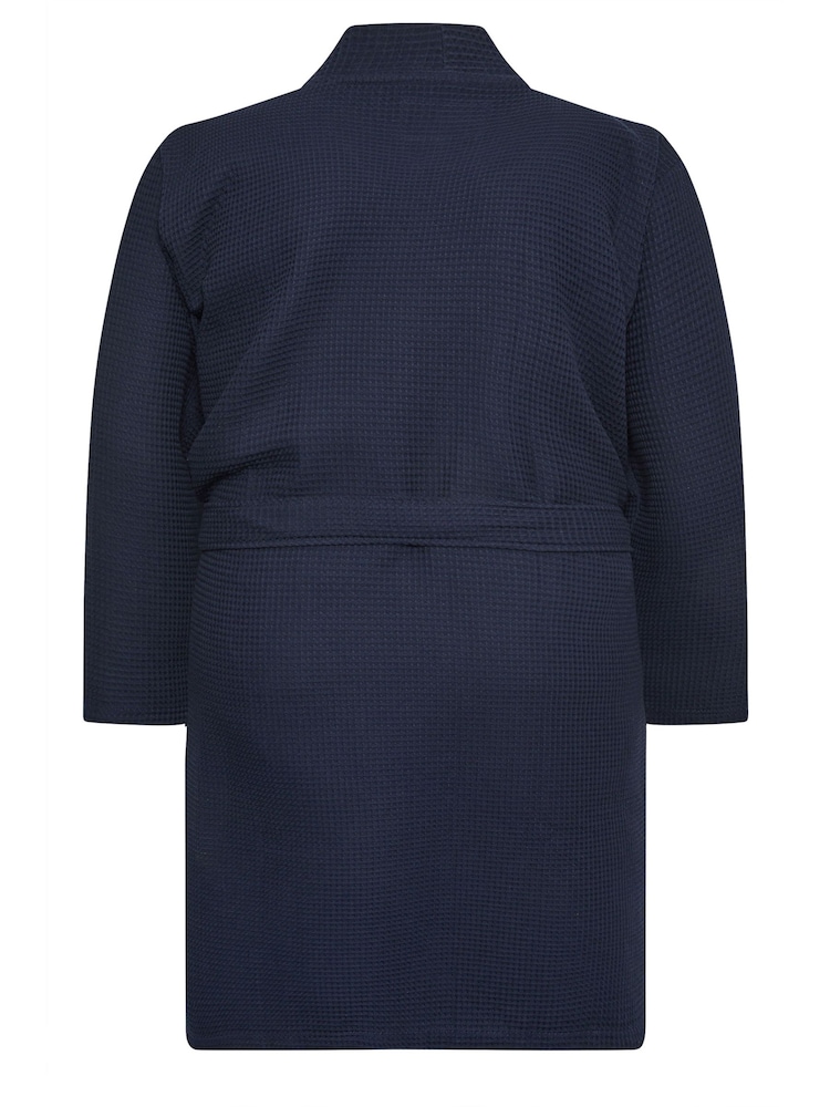 BadRhino Big & Tall 100% Cotton Waffle Dressing Gown - Bild 4 von 4 BadRhino Big & Tall 100% Cotton Waffle Dressing Gown - Bild 4 von 4