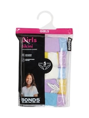 Bonds Lila gestreifte Bikini-Slips aus 100 % Baumwolle im 5er-Pack - Bild 3 von 3