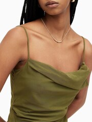 AllSaints Green Ulla Dress - Image 4 of 6