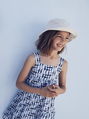 Mango Blue Tie-Dye Print Dress - Image 1 of 3