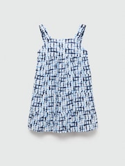 Mango Blue Tie-Dye Print Dress - Image 2 of 3