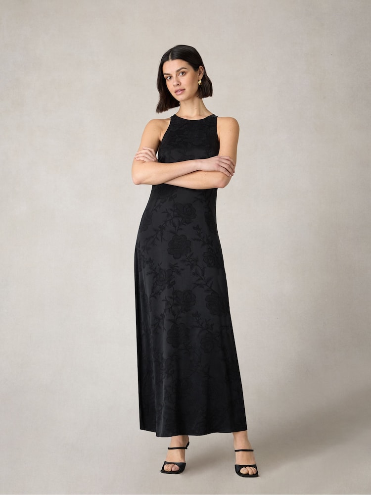 Ro&Zo Black Petite Petite Camilla Racer Dress - Image 1 of 6 Ro&Zo Black Petite Petite Camilla Racer Dress - Image 1 of 6
