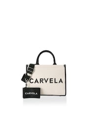 Carvela Sorrento Stripe Nude Shopper Bag - Image 1 of 5