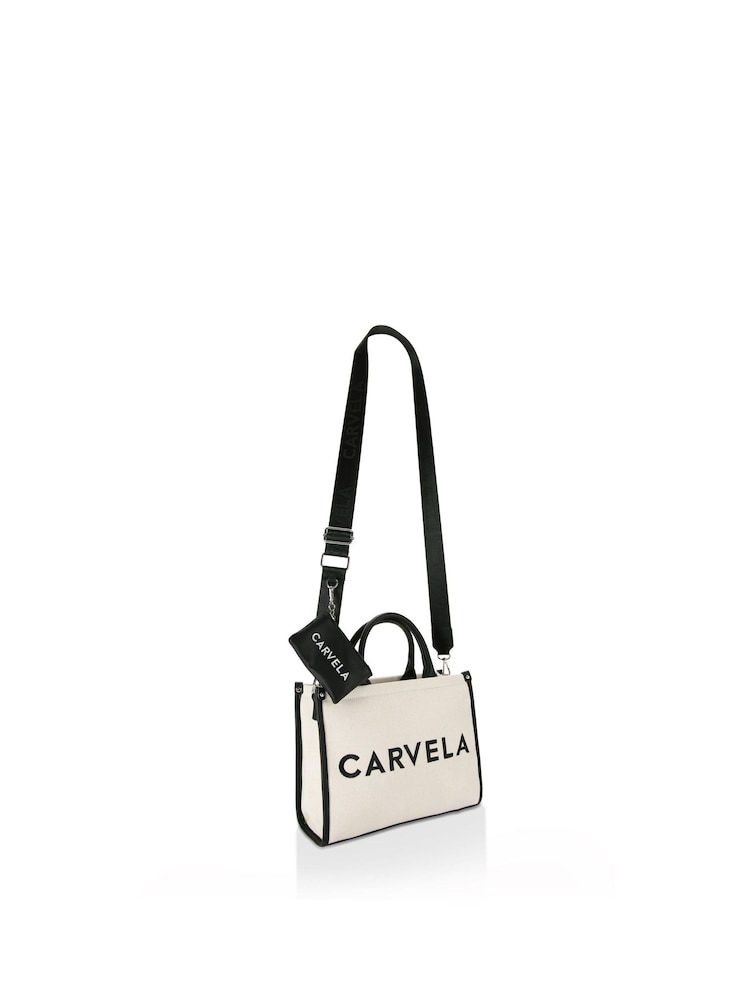 Carvela Sorrento Stripe Nude Shopper Bag - Image 2 of 5