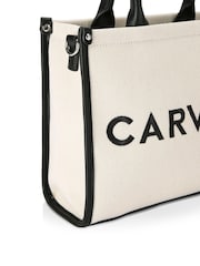 Carvela Sorrento Stripe Nude Shopper Bag - Image 4 of 5