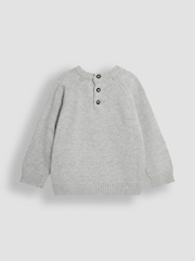 JoJo Maman Bébé Marl Grey London Bus Jumper - Image 2 of 3