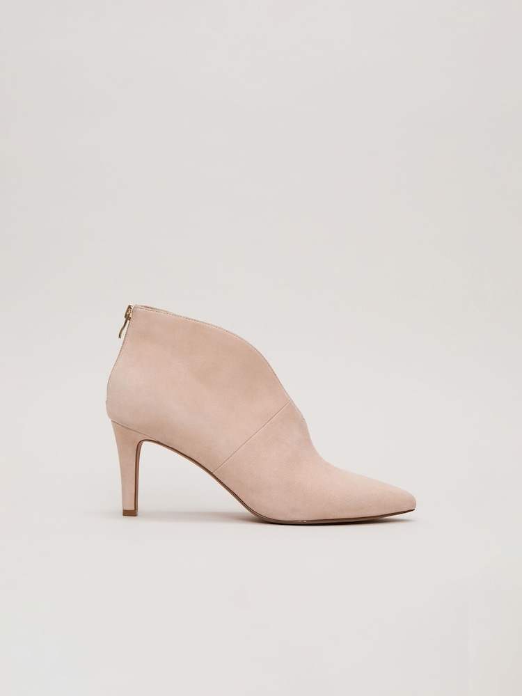 Phase Eight Cream Cut-Out Shoe Boots - Image 1 of 7