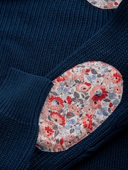 Cath Kidston Navy Ditsy Patchwork 100% Cotton Jumper - Image 12 of 12
