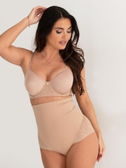 Pour Moi Nude Effortless Shapewear Tummy Control High Waist Briefs - Image 1 of 4