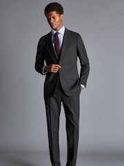 Charles Tyrwhitt Grey Slim Fit Ultimate Performance Trousers - Image 3 of 4