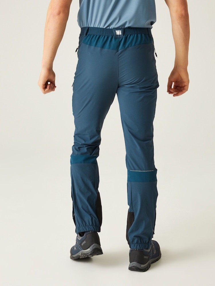 Azul - Regatta Mountain Trousers - Imagen 2 de 7
