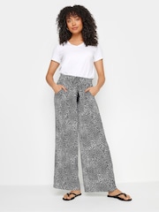 M&Co Black Petite Wide Leg Trousers - Image 3 of 5