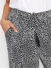 M&Co Black Petite Wide Leg Trousers - Image 4 of 5