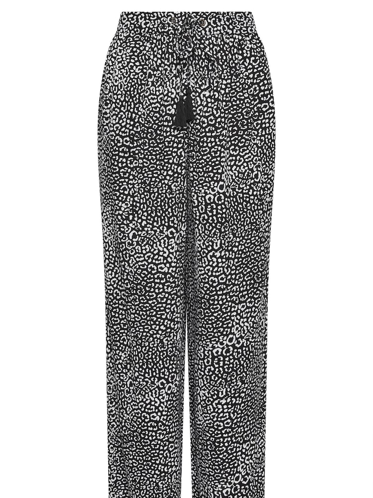 M&Co Black Petite Wide Leg Trousers - Image 5 of 5