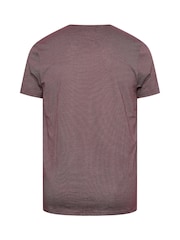 BadRhino Big & Tall Red 100% Cotton Chest Stripe T-Shirt - Image 3 of 3