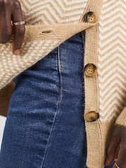 JoJo Maman Bébé Caramel Brown Turtle Neck Maternity & Nursing Jumper - Image 4 of 4