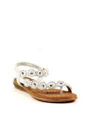 Lunar Charlotte II Floral Gemstone Sandals - Image 2 of 8