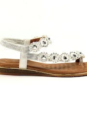 Lunar Charlotte II Floral Gemstone Sandals - Image 3 of 8