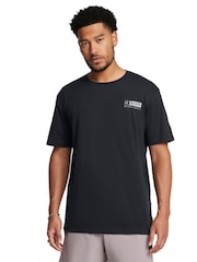 Under Armour Black/Grey Bball Logo Court Short Sleeve T-Shirt - Image 1 of 4