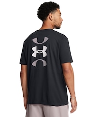 Under Armour Black/Grey Bball Logo Court Short Sleeve T-Shirt - Image 2 of 4