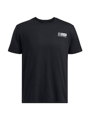 Under Armour Black/Grey Bball Logo Court Short Sleeve T-Shirt - Image 3 of 4
