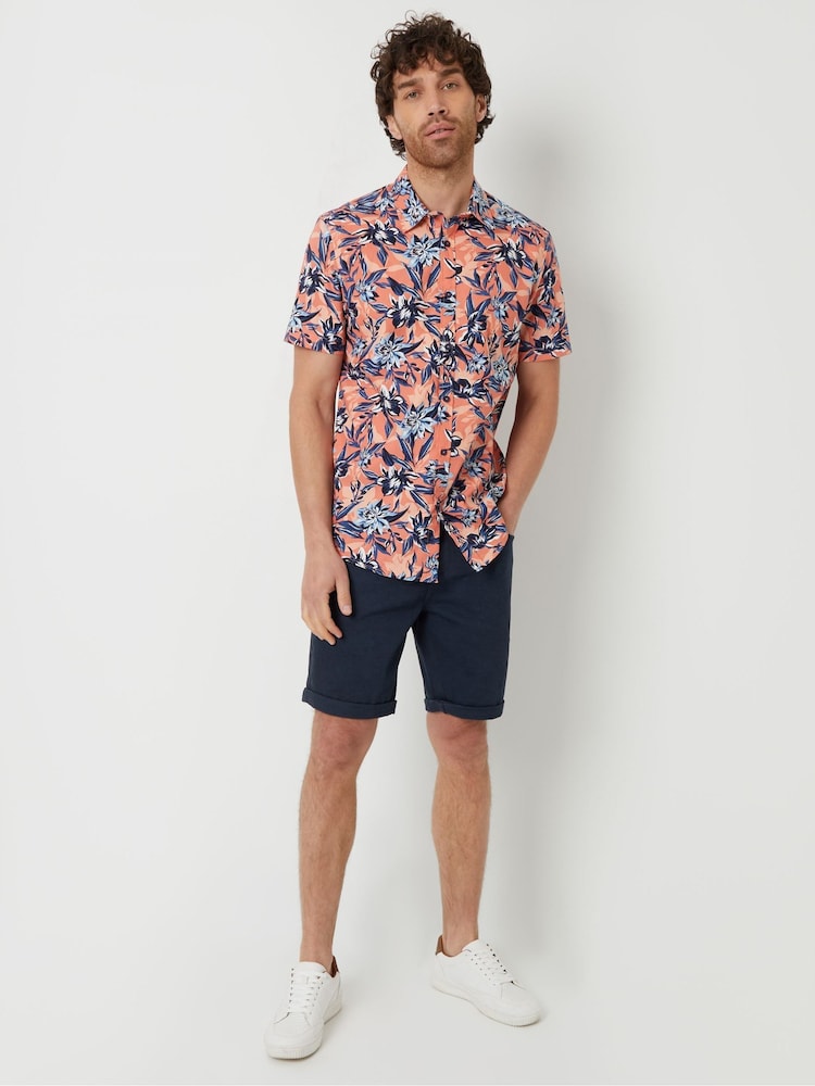 Threadbare Pink Print Short Sleeve Shirt - Image 3 of 4