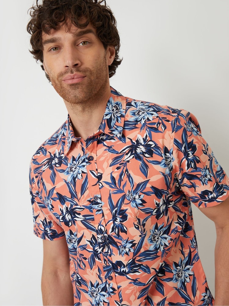 Threadbare Pink Print Short Sleeve Shirt - Image 4 of 4