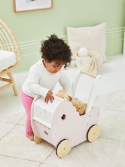 JoJo Maman Bébé Pretty Floral Doll Pram - Image 1 of 9