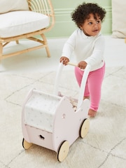 JoJo Maman Bébé Pretty Floral Doll Pram - Image 2 of 9