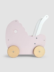 JoJo Maman Bébé Pretty Floral Doll Pram - Image 6 of 9