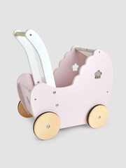 JoJo Maman Bébé Pretty Floral Doll Pram - Image 9 of 9